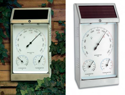 Beleuchtete Solarwetterstation